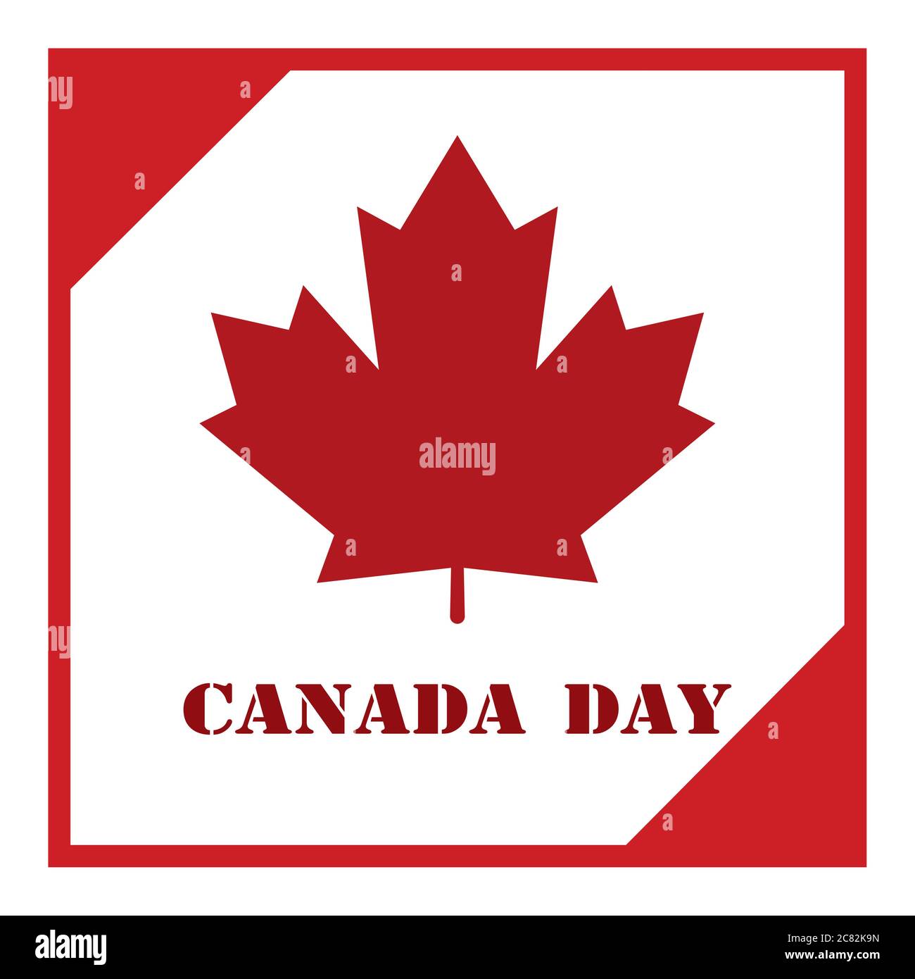 Happy canada day card Stock Vector