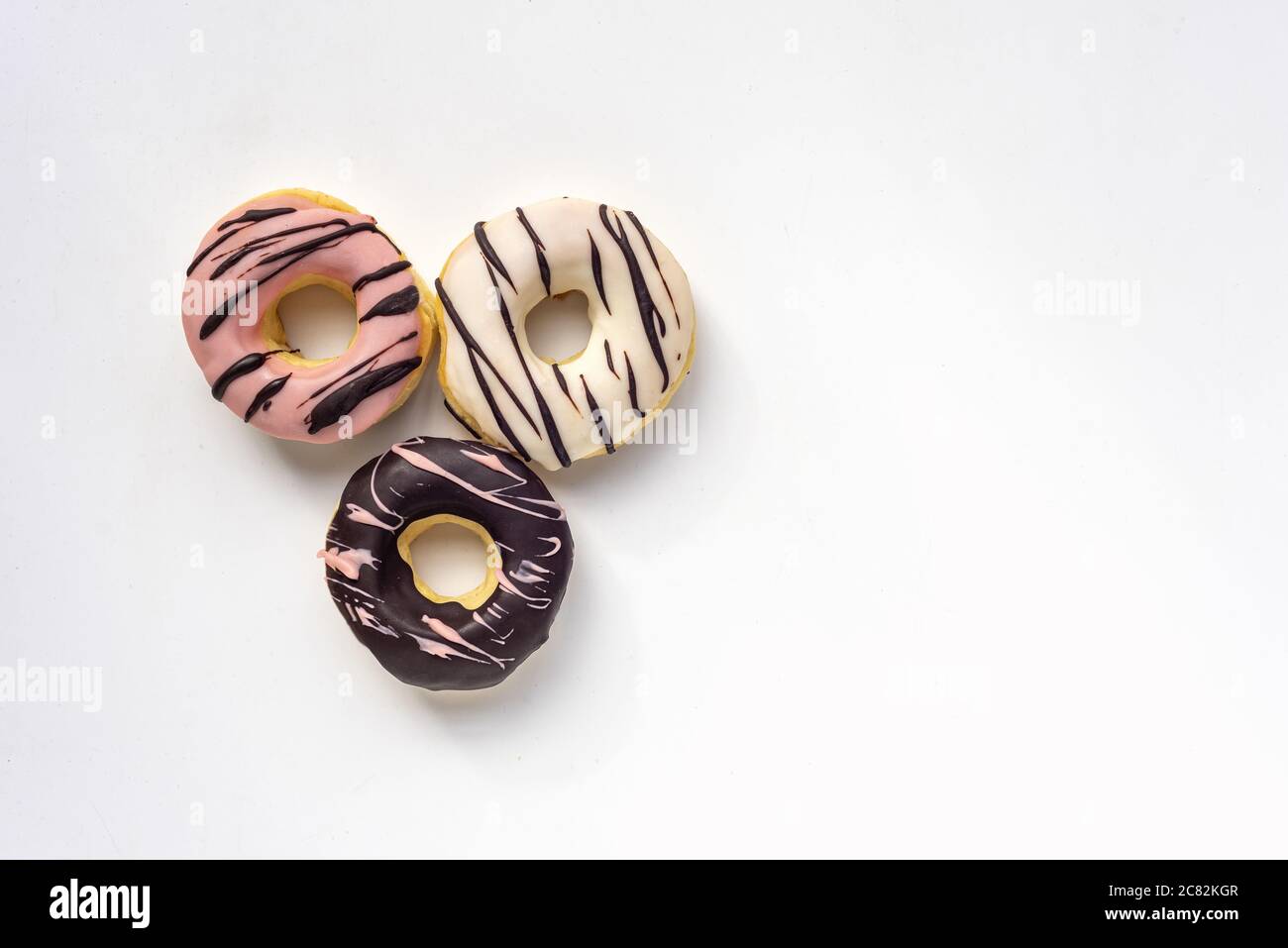 Overhead shot tasty doughnuts hi-res stock photography and images - Alamy
