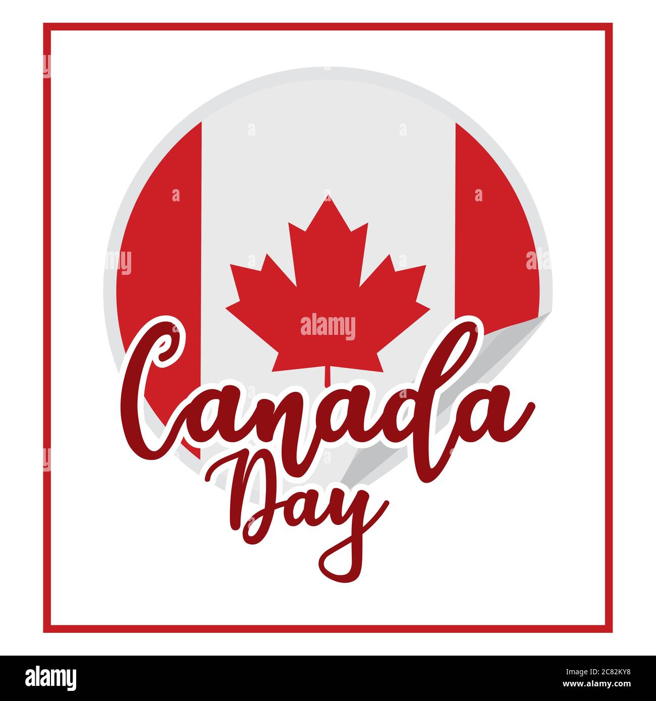Happy canada day card Stock Vector
