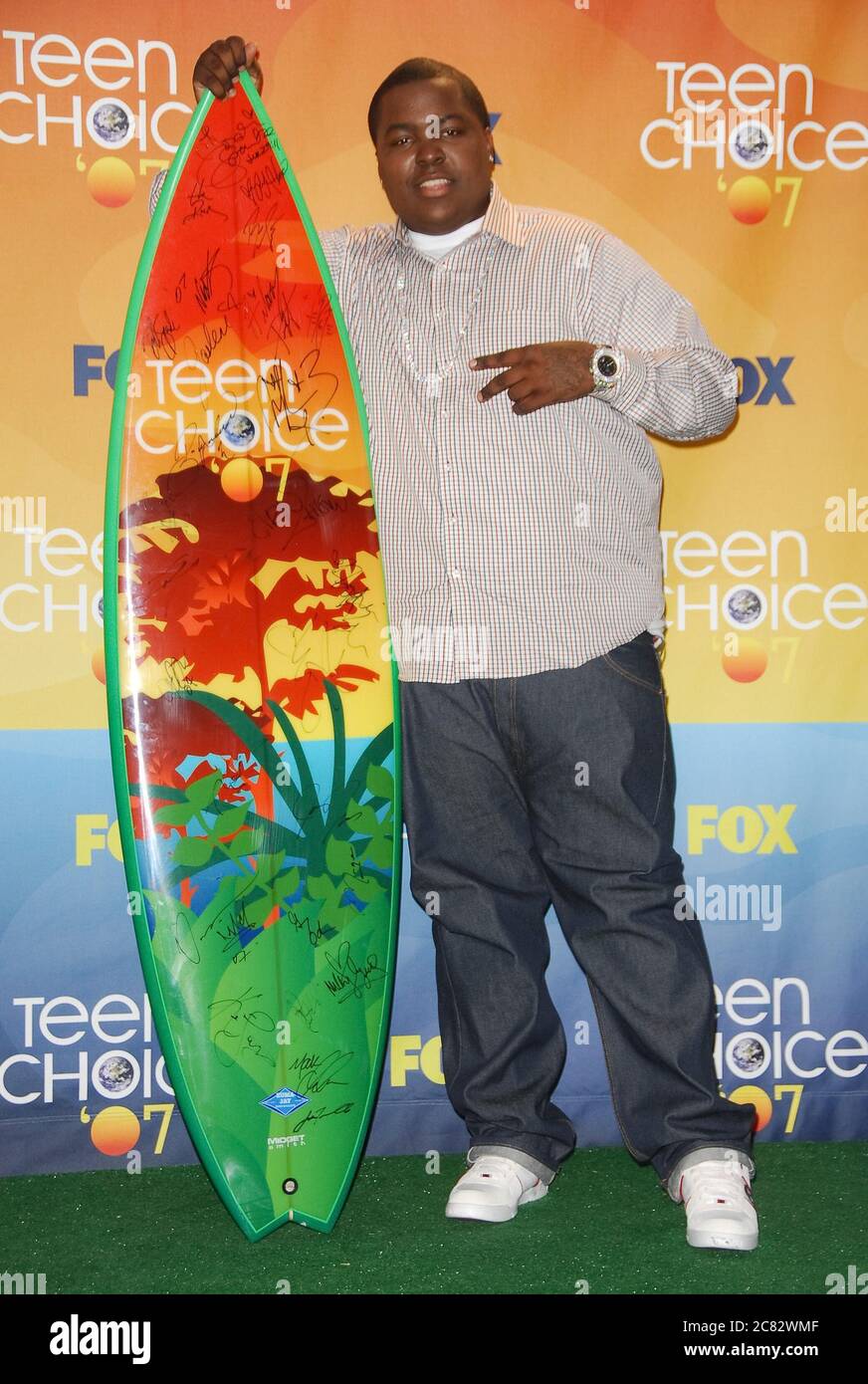 Sean Kingston at the 2007 Teen Choice Awards Press Room held at the