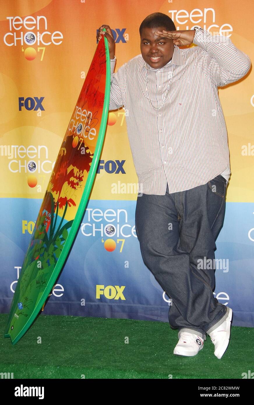 Sean Kingston at the 2007 Teen Choice Awards Press Room held at the