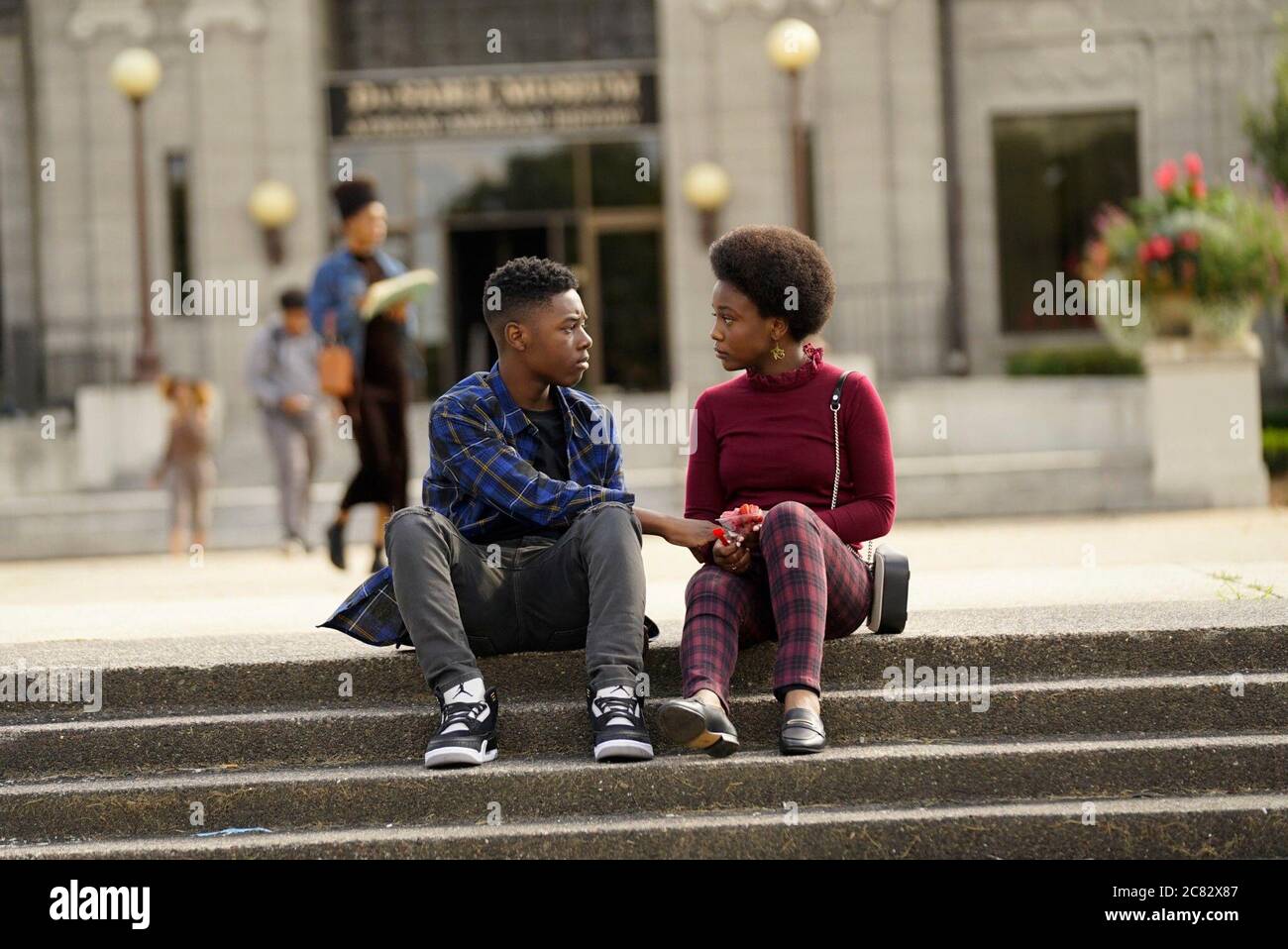 THE CHI, from left: Alex Hibbert, Judae'a Brown, Gangway , (Season 3