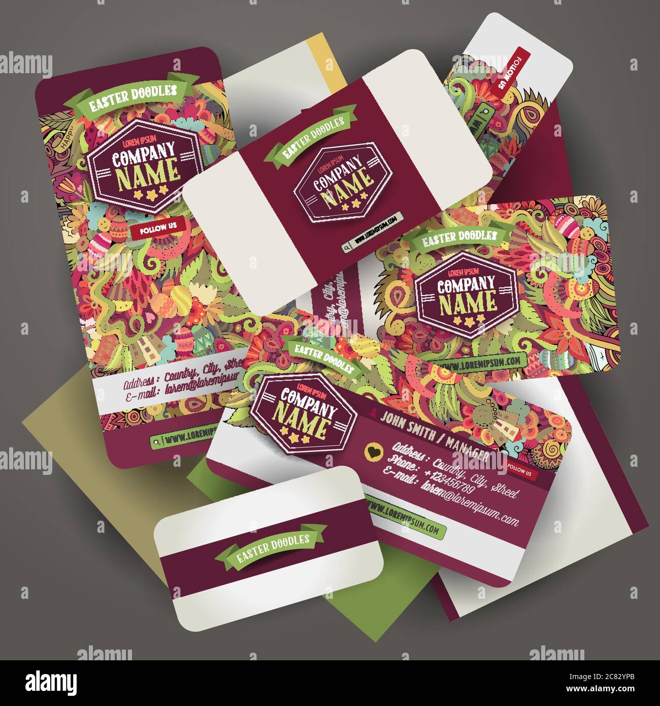 Corporate Identity vector templates set Stock Vector Image & Art - Alamy