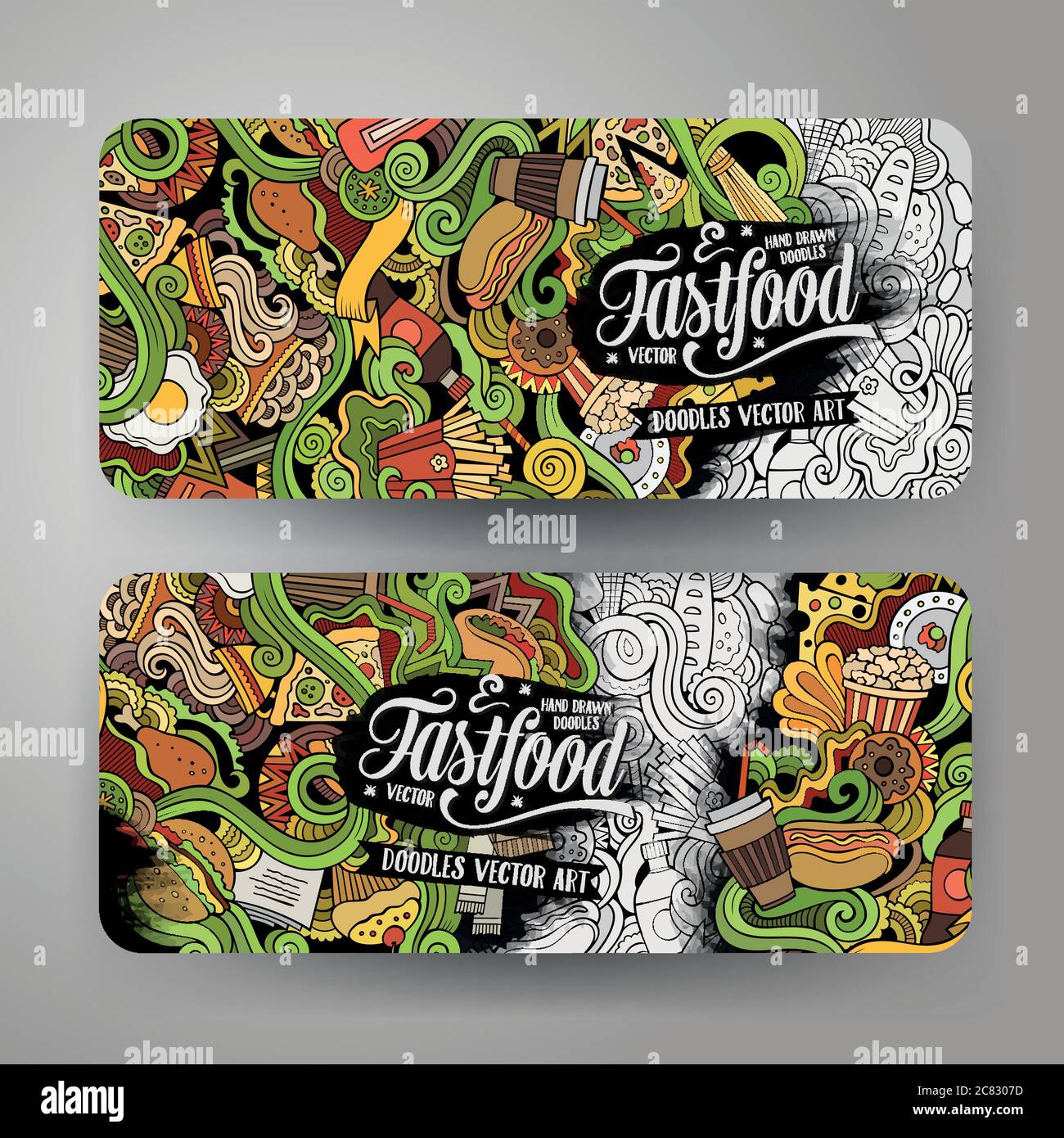 Corporate Identity fastfood theme vector set Stock Vector Image & Art ...