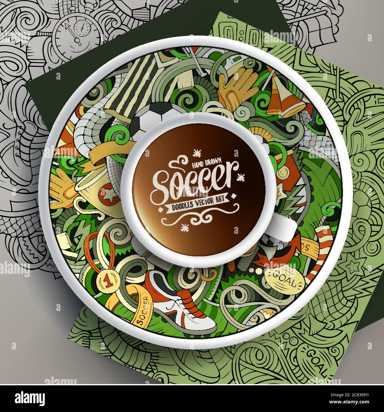 Dessin café édition football main image 0