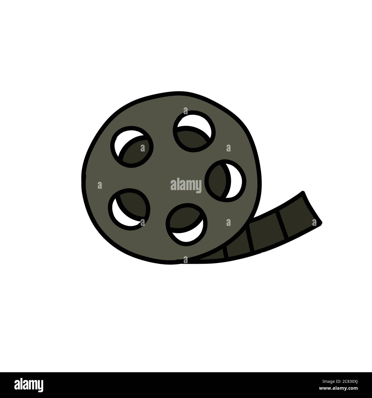 film reel doodle icon, vector illustration Stock Vector Image & Art Alamy