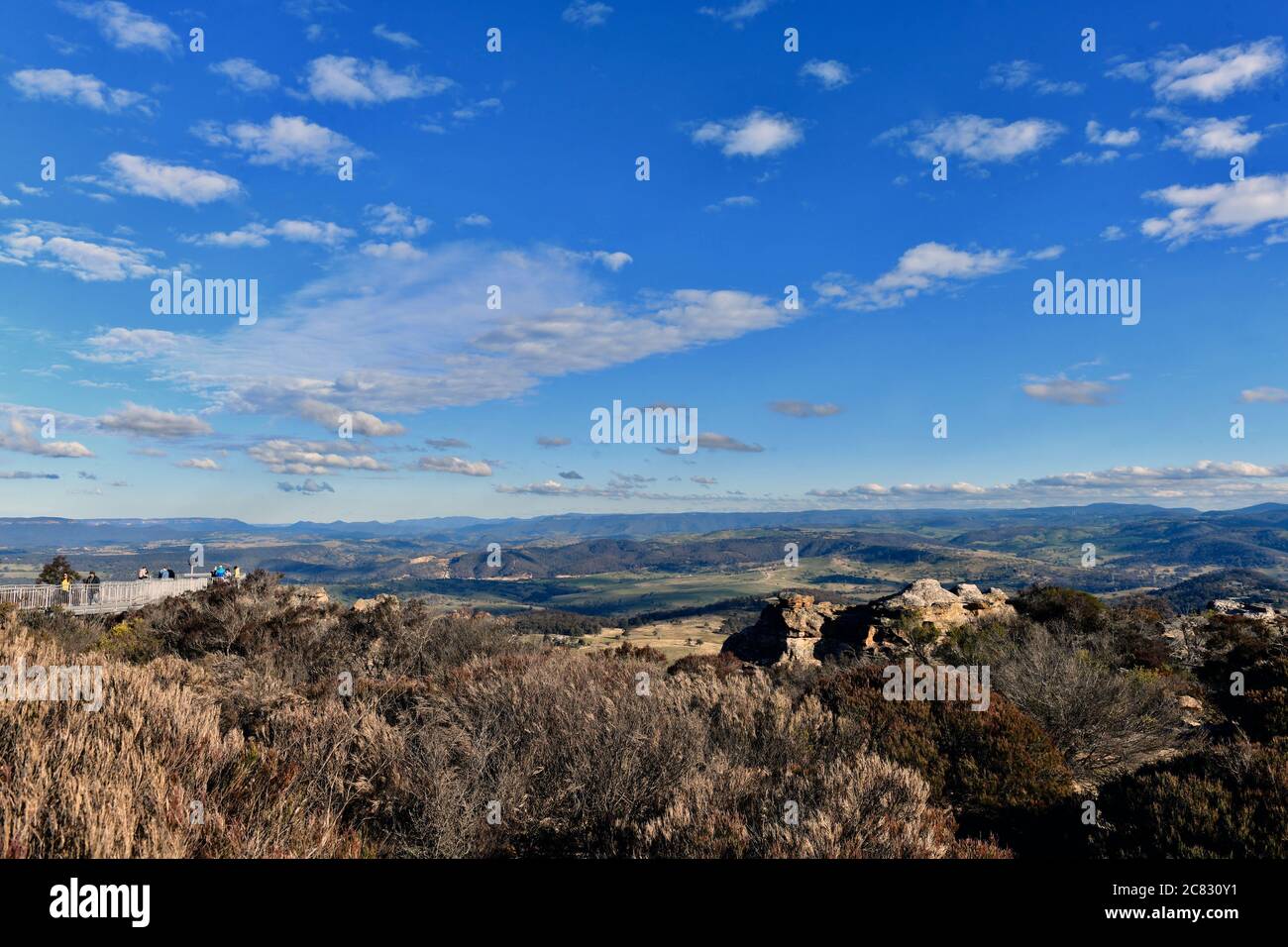 A view at Hassan's Wall near Lithgow, Australia Stock Photo