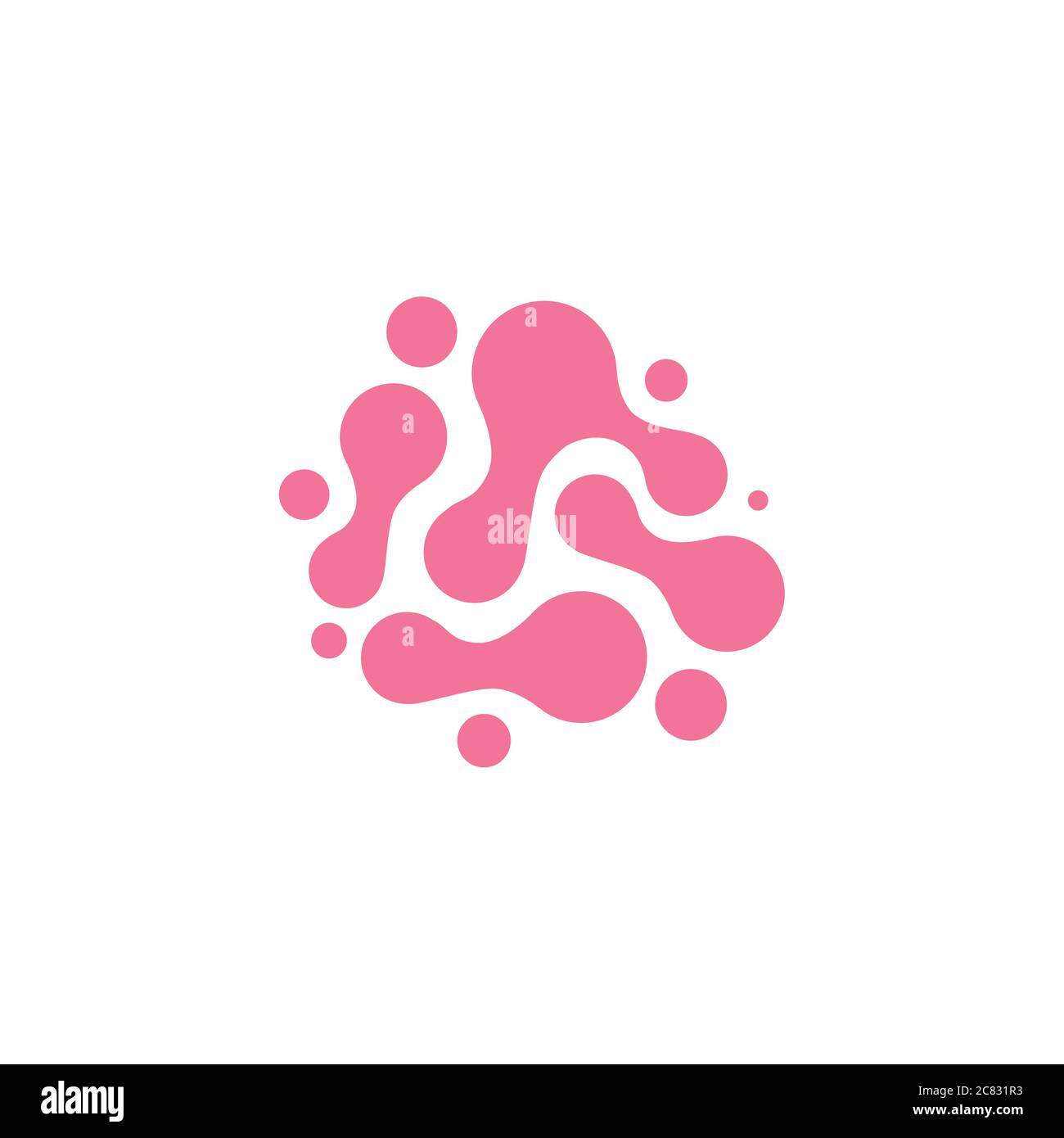 probiotics flat icon, vector illustration Stock Vector