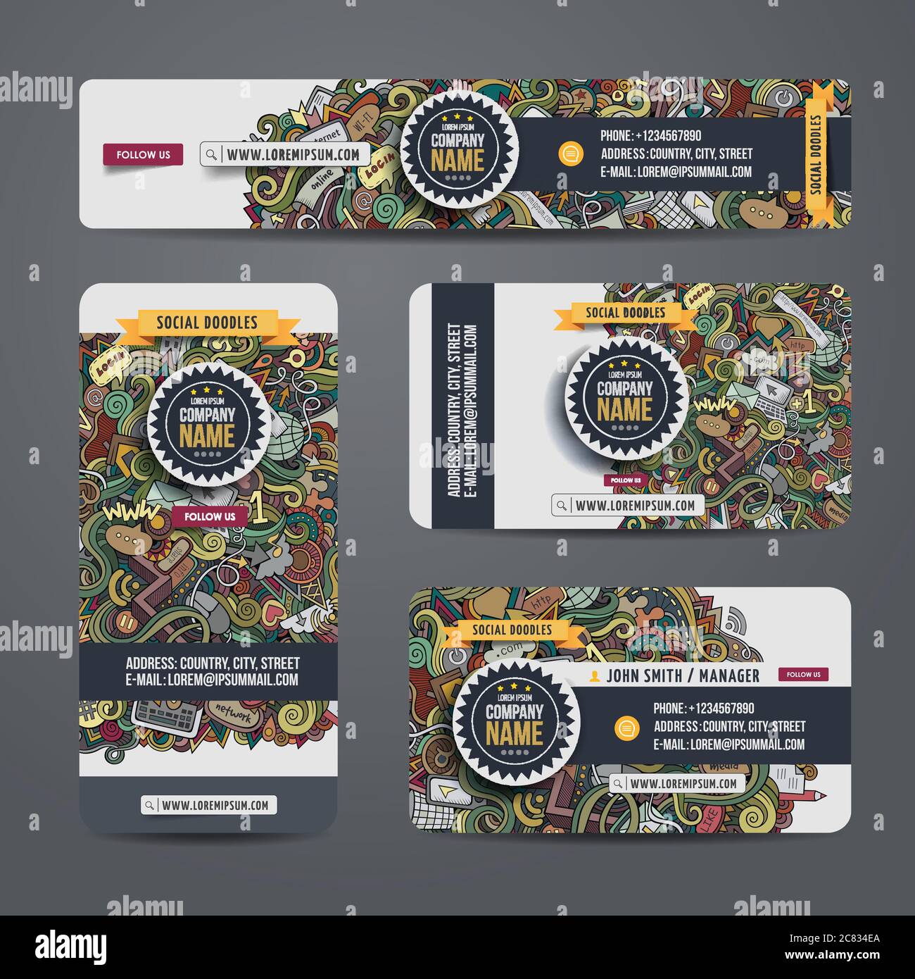 Corporate Identity vector templates Stock Vector Image & Art - Alamy