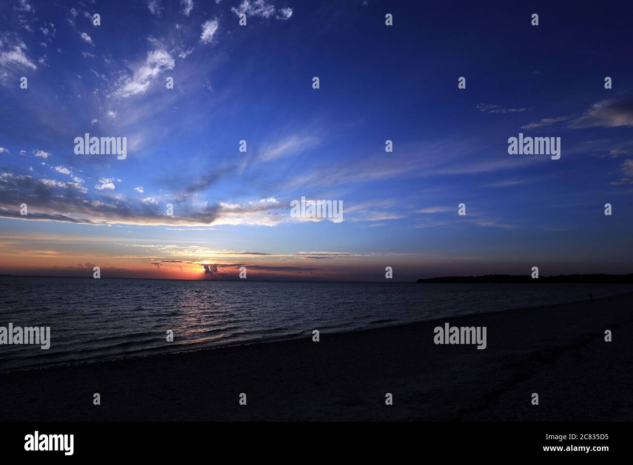 Sunset Stony Brook Long Island New York Stock Photo Alamy