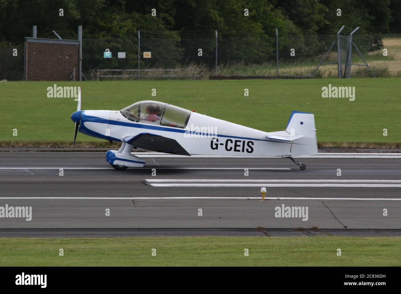 G-CEIS, a privately owned Jodel DR.1050 Ambassadeur, at Prestwick Airport in Ayrshire. Stock Photo