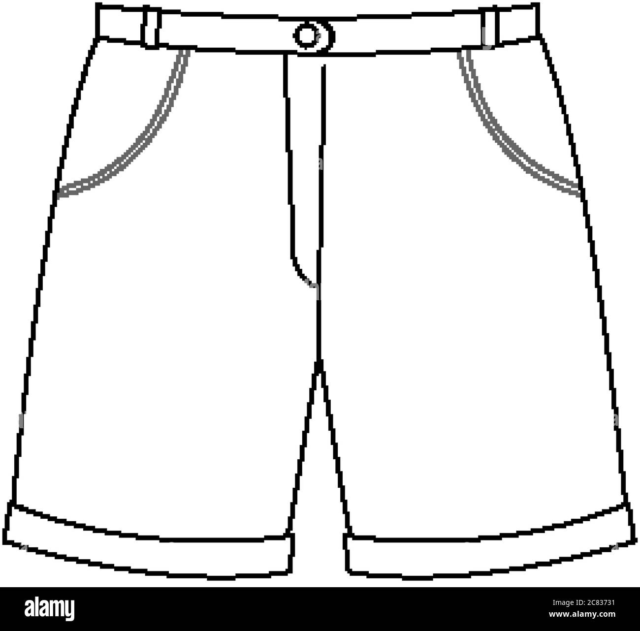 Isolated trouser on white background illustration Stock Vector Image ...