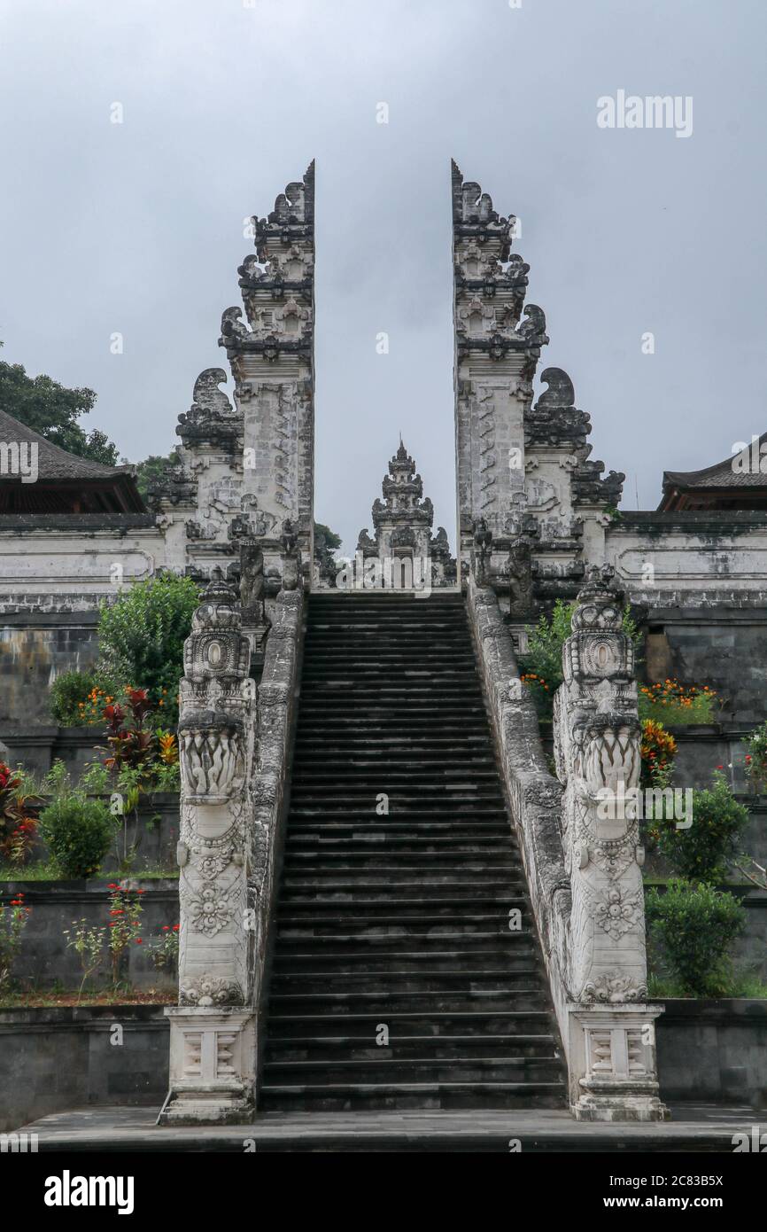 Pura Luhur Lempuyang Temple At East Bali, Indonesia. Stairs In Hindu ...