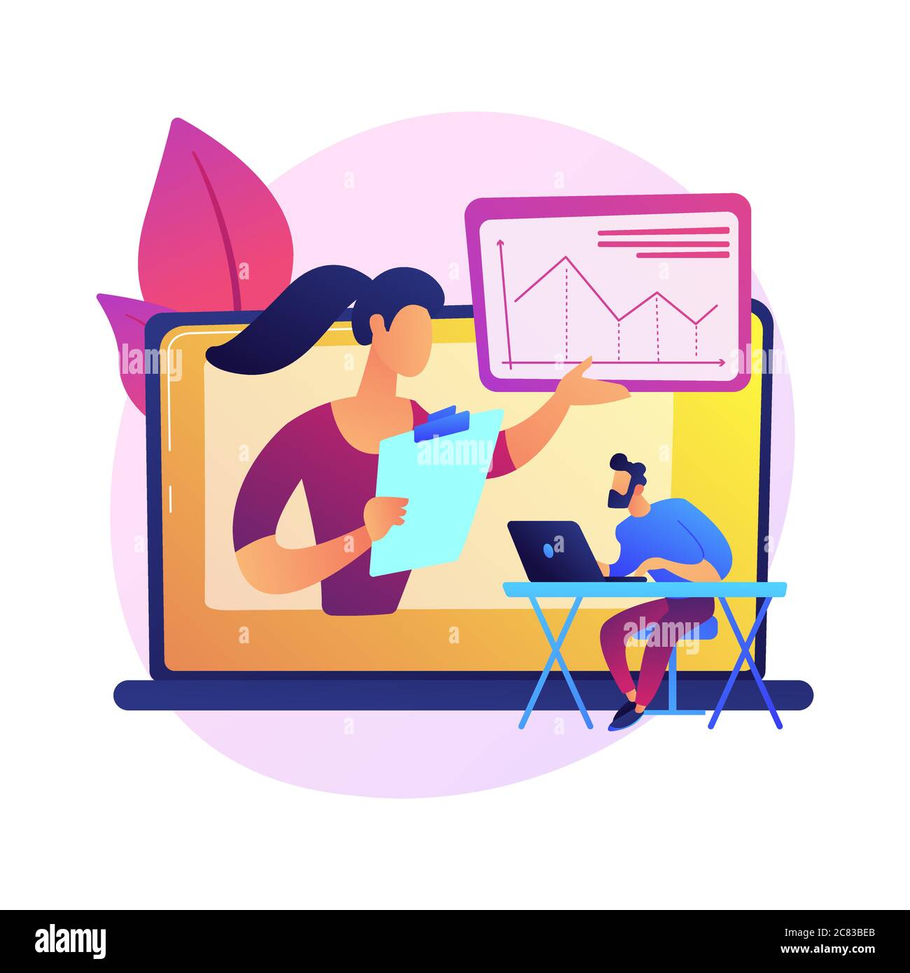 Web conference vector concept metaphor Stock Vector Image & Art - Alamy