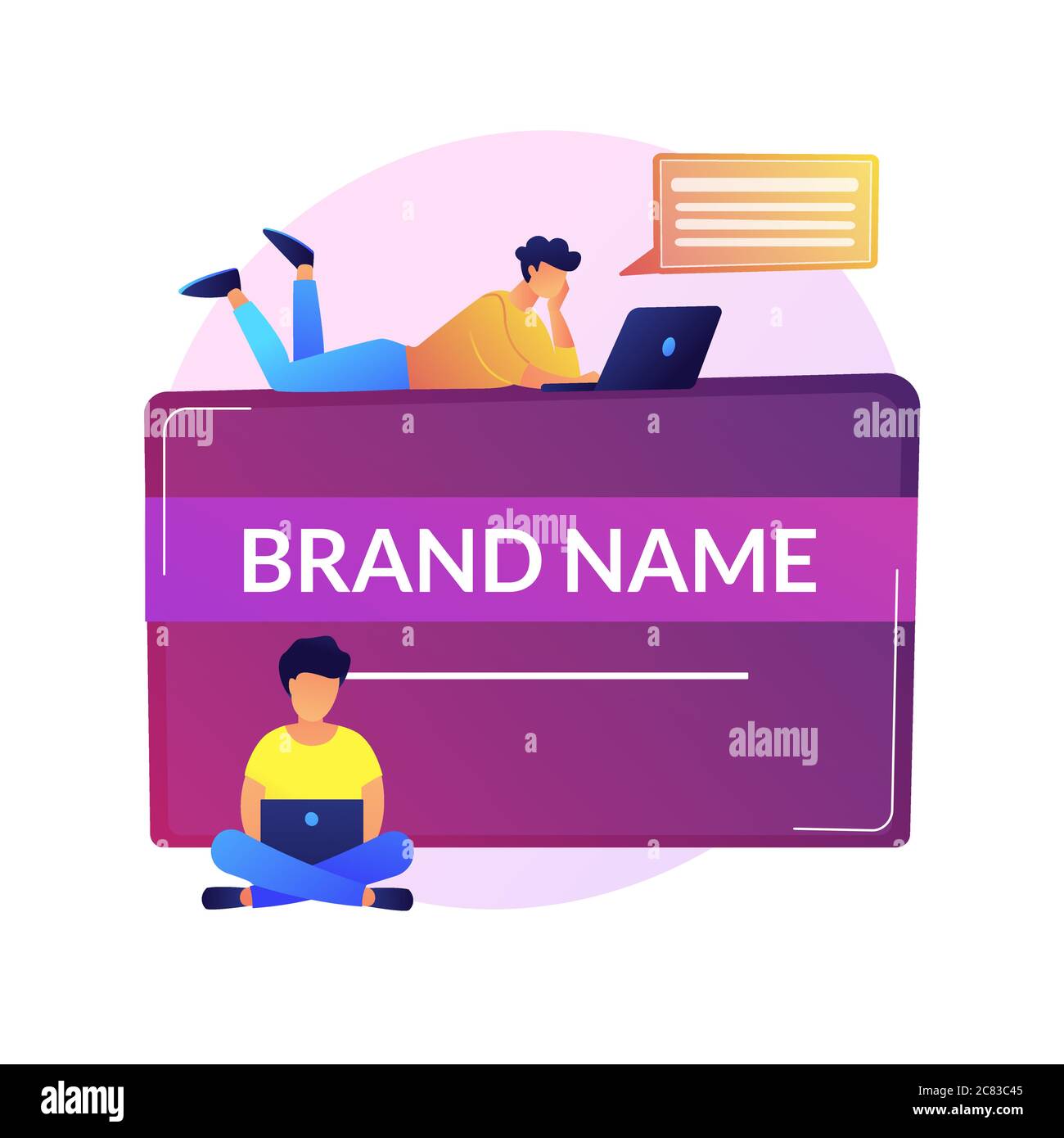 Brand name innovation vector concept metaphor Stock Vector Image & Art