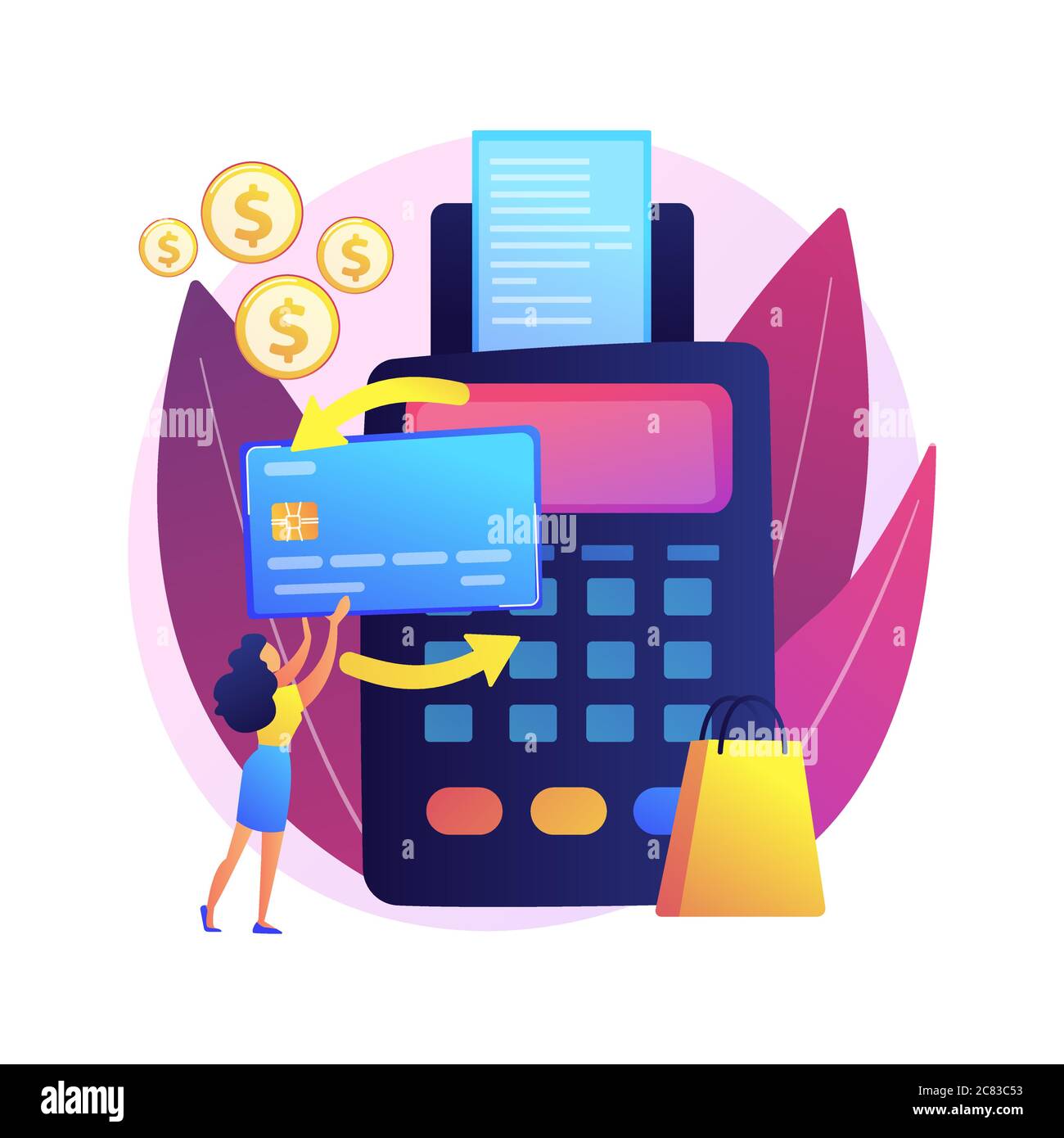 Payment processing Cut Out Stock Images & Pictures - Alamy