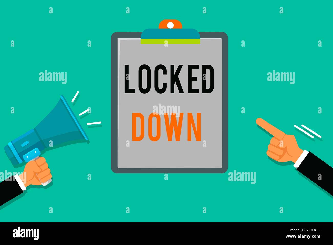 Word writing text Locked Down. Business photo showcasing emergency ...