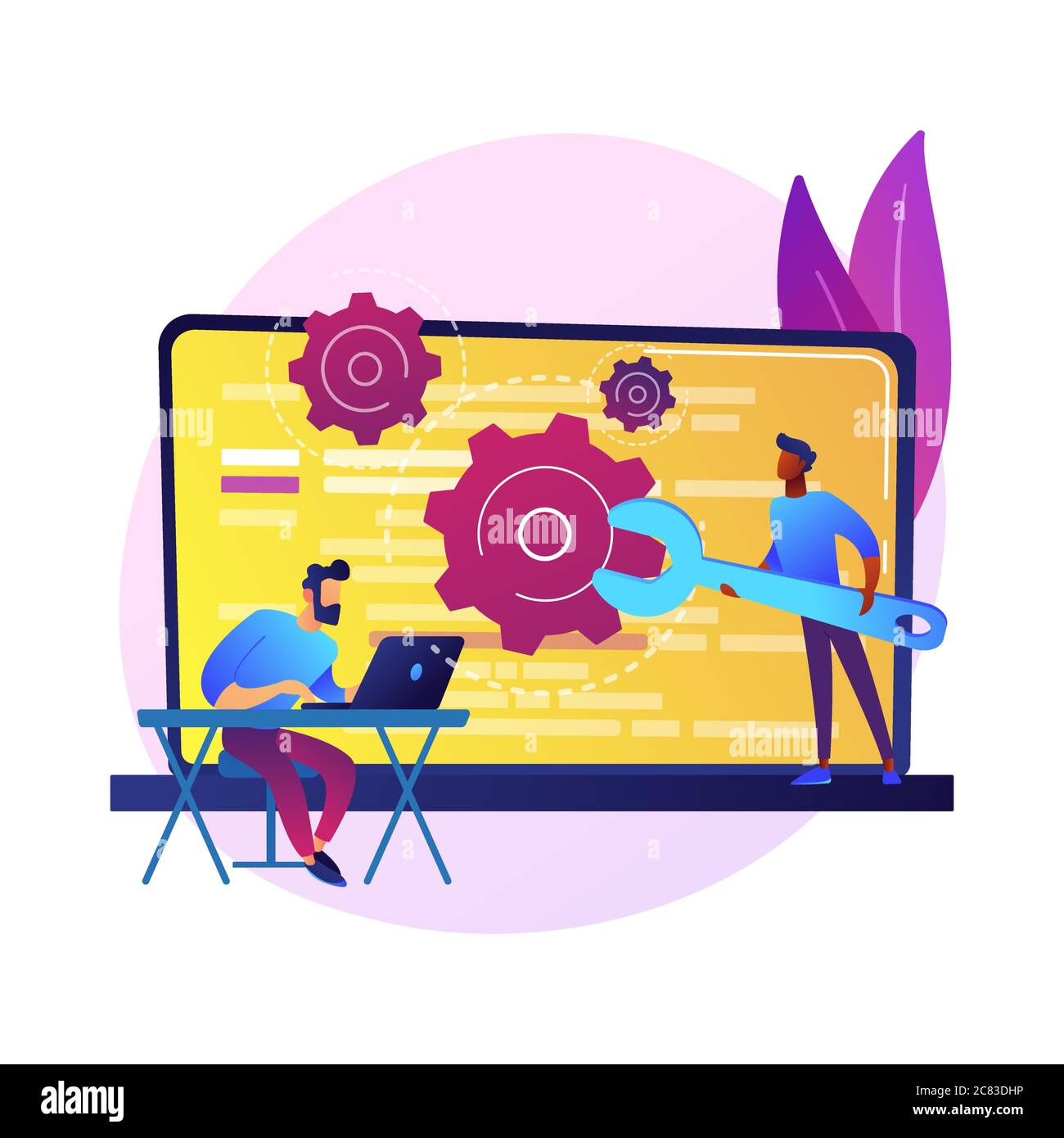 Custom style script vector concept metaphor Stock Vector Image & Art ...