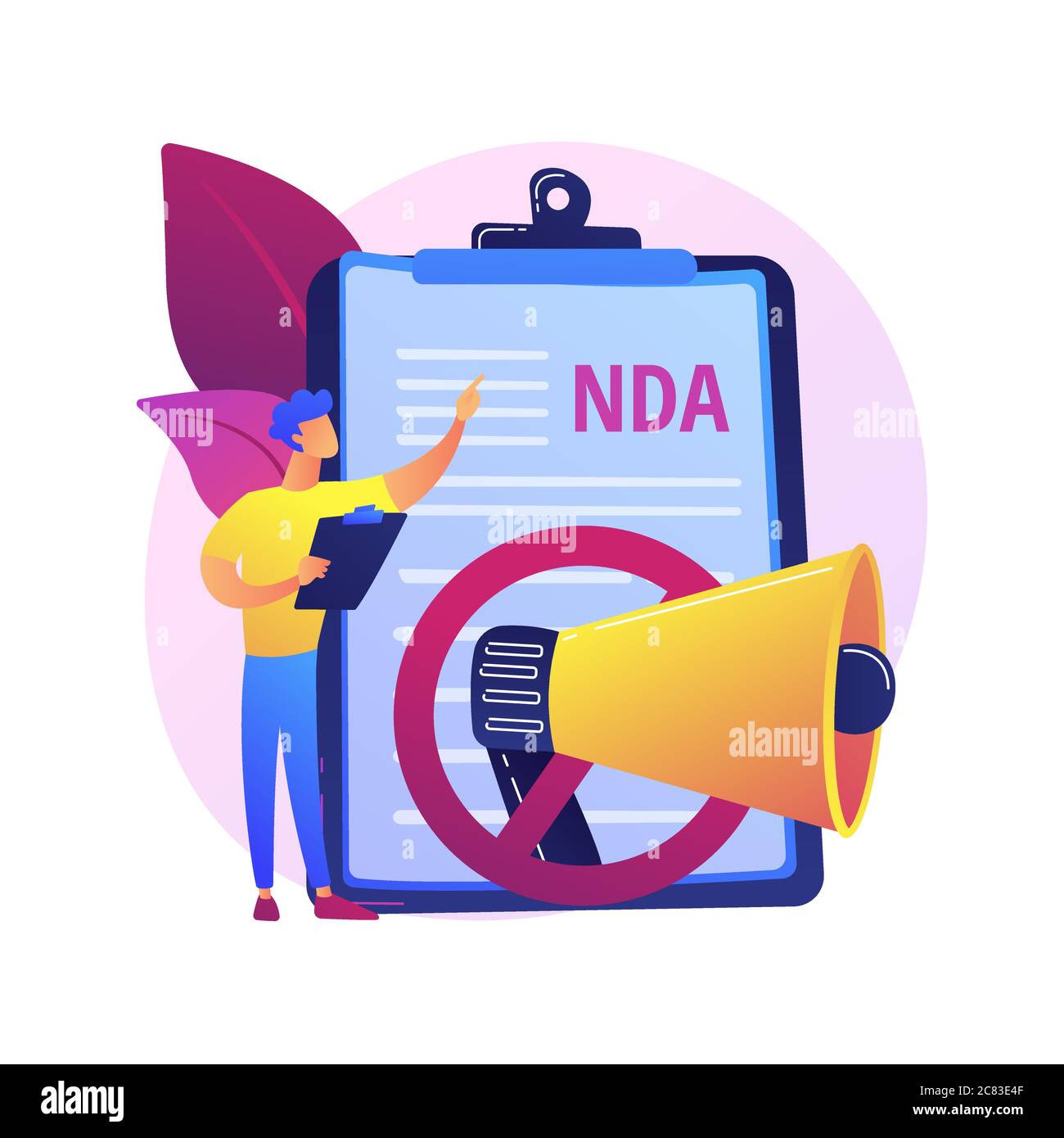 Non disclosure law Stock Vector Images Alamy