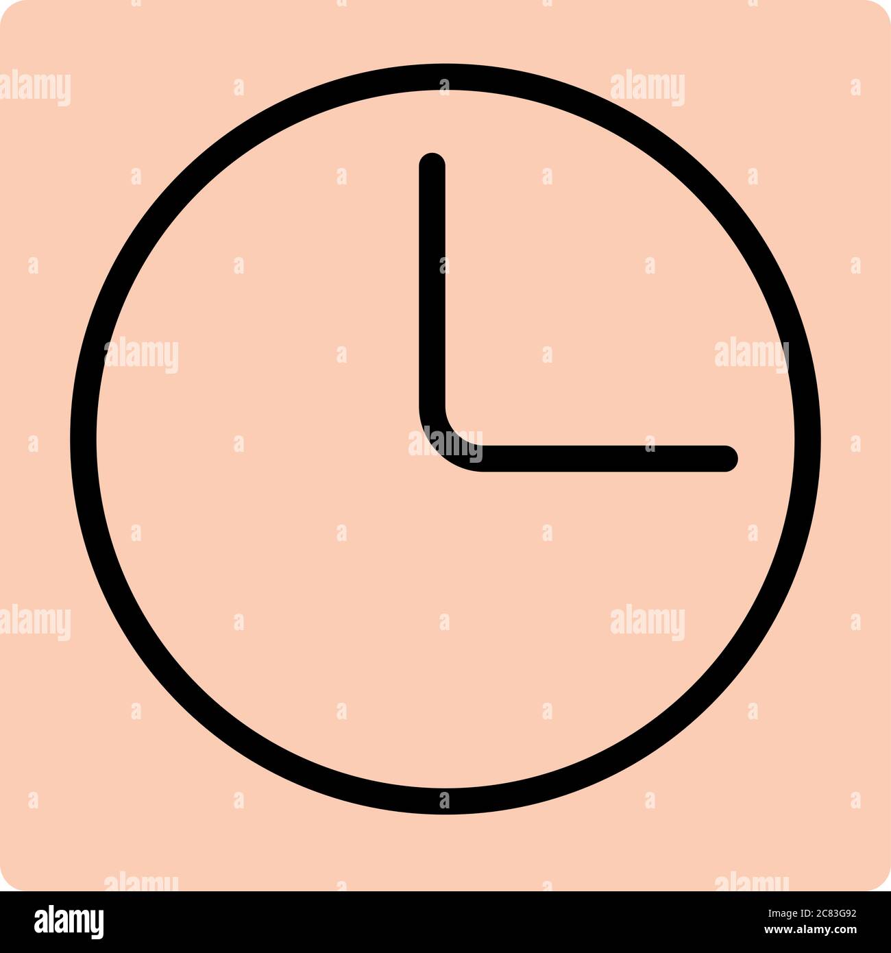 Clock line icon for logistic company. Vector Illustration EPS 10 Stock ...