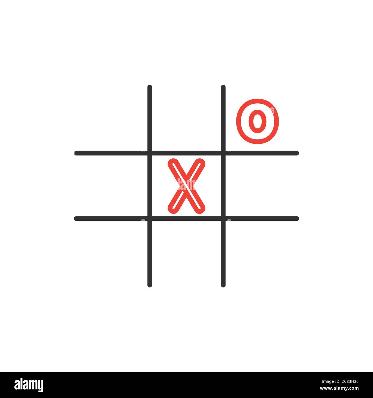 Tic tac toe glow Stock Vector Images - Alamy