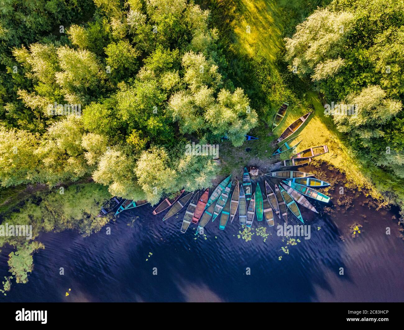 Aerial shot river bank hi-res stock photography and images - Alamy