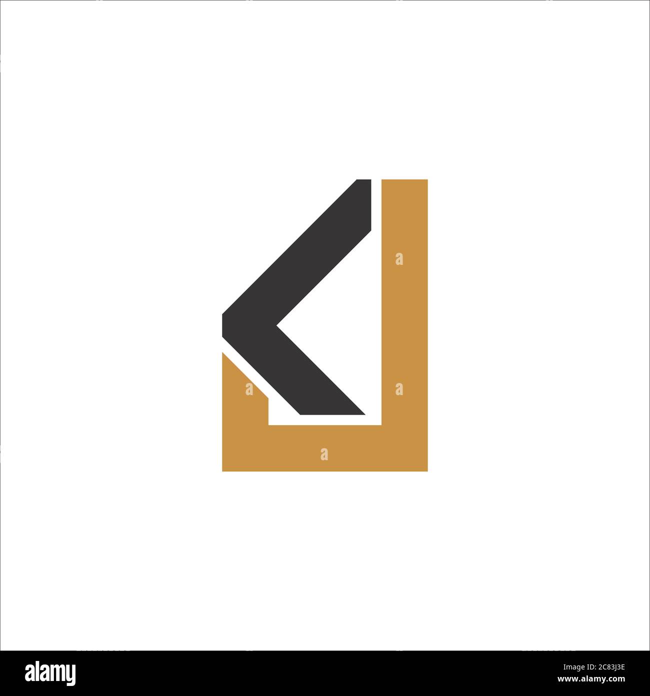 Initial letter jk logo or kj logo vector design template Stock Vector