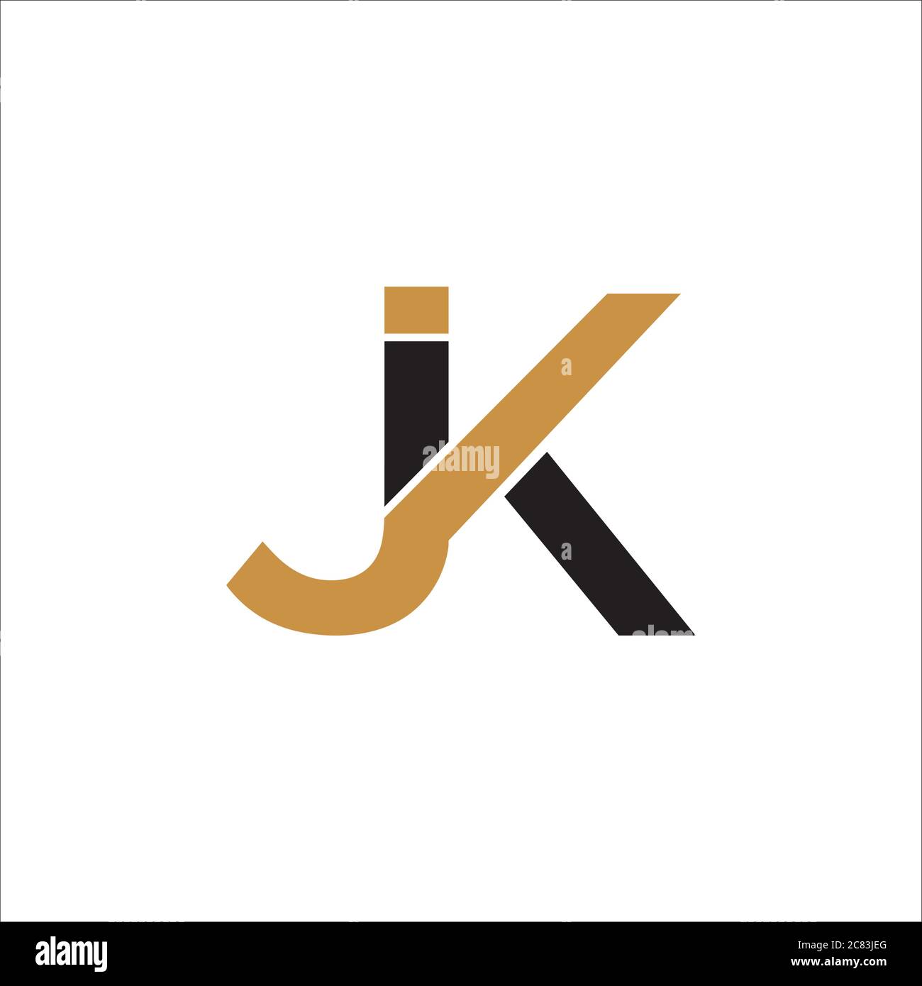 Initial letter jk logo or kj logo vector design template Stock Vector ...