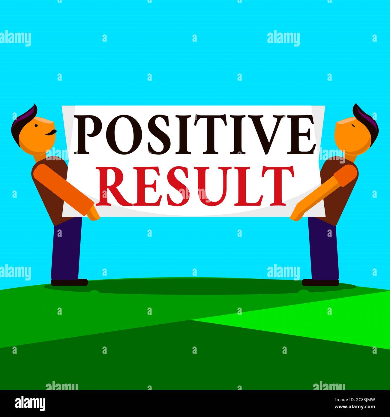 Writing note showing Positive Result. Business concept for shows that ...