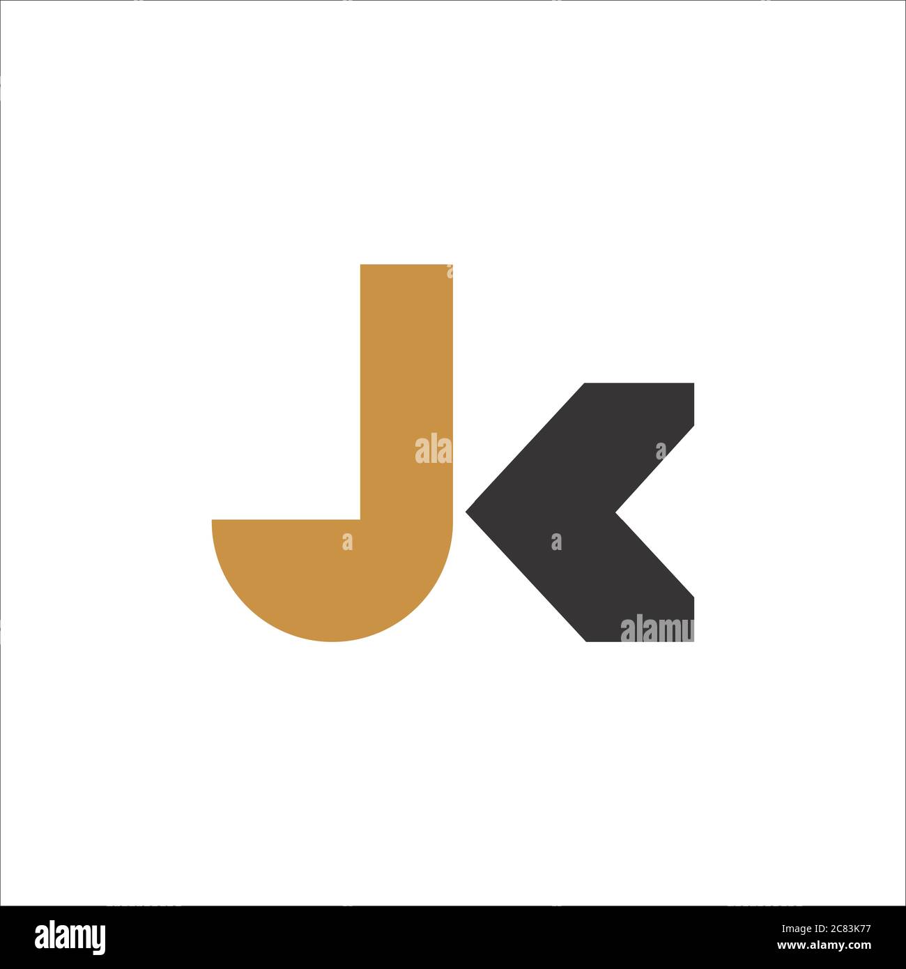 Initial letter jk logo or kj logo vector design template Stock Vector ...