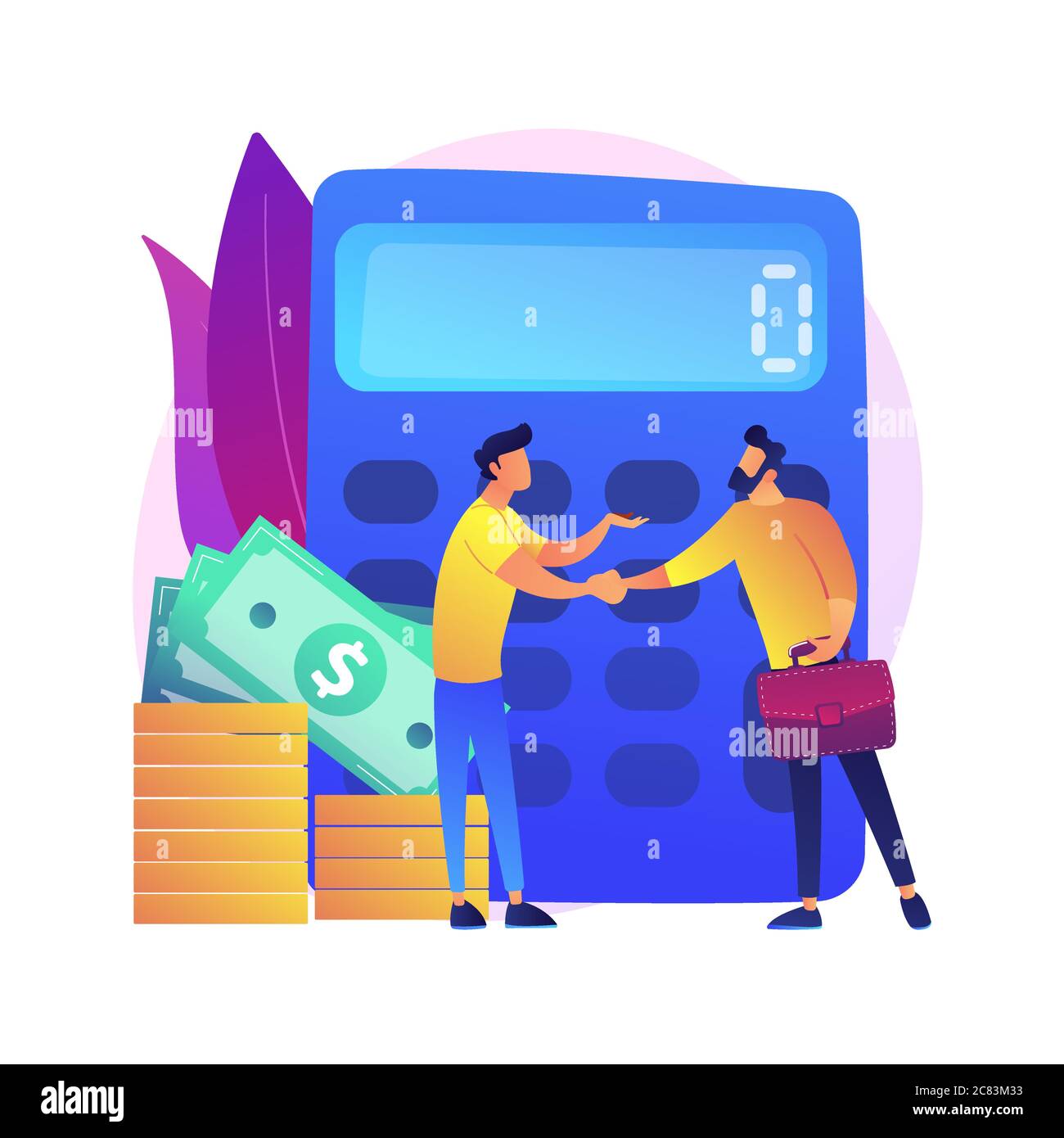 Calculator With Number Vector Concept Metaphor Stock Vector Image Art