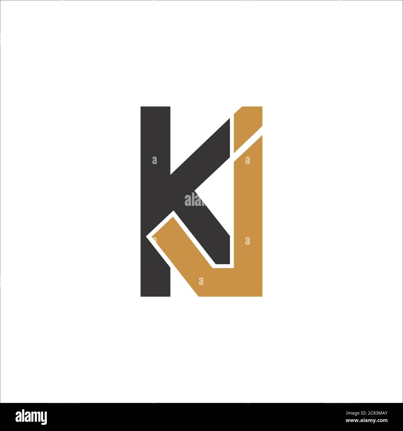 Initial letter jk logo or kj logo vector design template Stock Vector ...