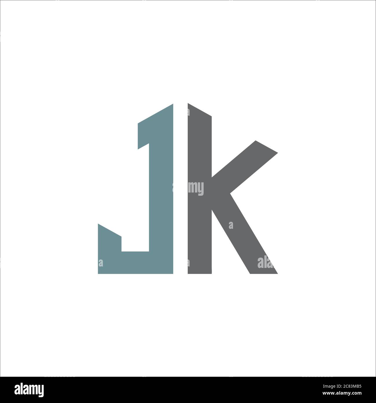 Initial letter jk logo or kj logo vector design template Stock Vector ...