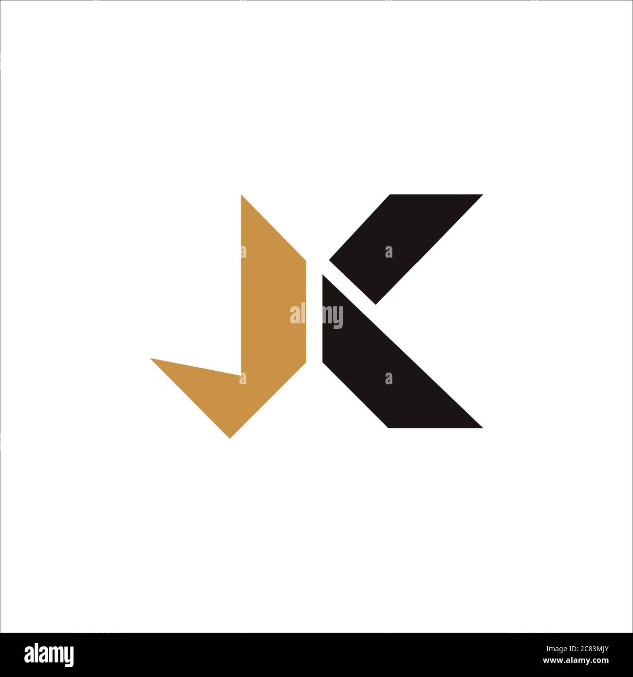 Initial letter jk logo or kj logo vector design template Stock Vector ...
