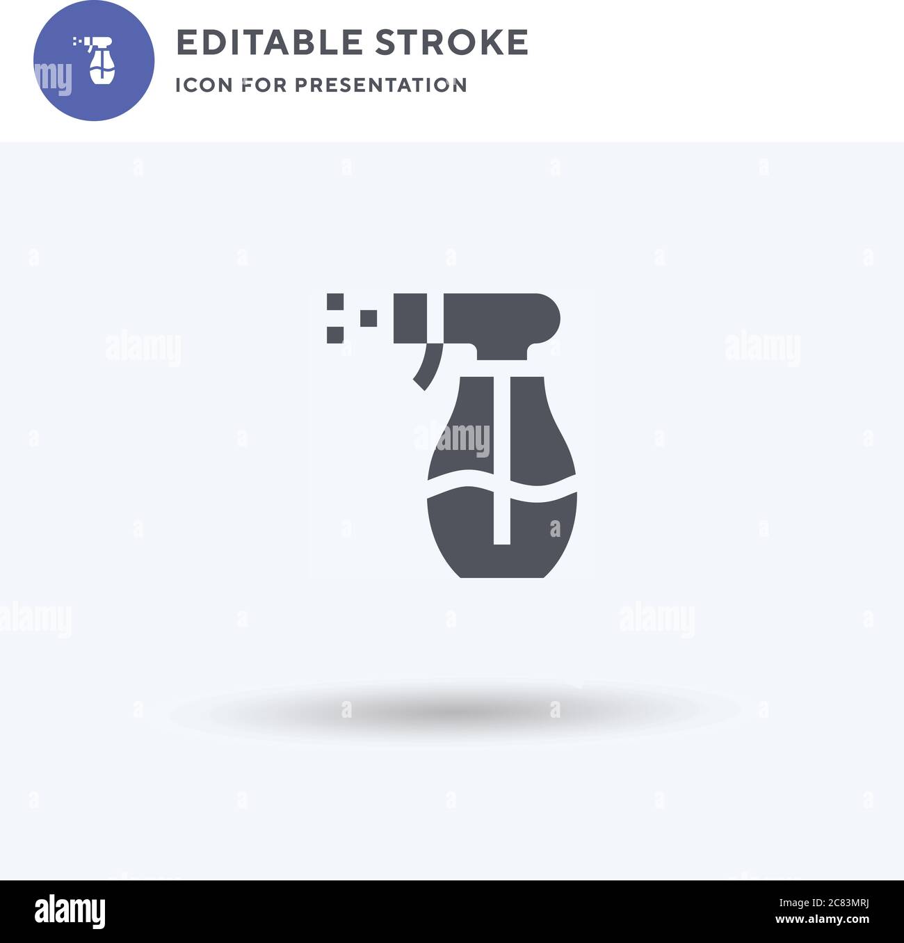 Spray icon vector, filled flat sign, solid pictogram isolated on white ...
