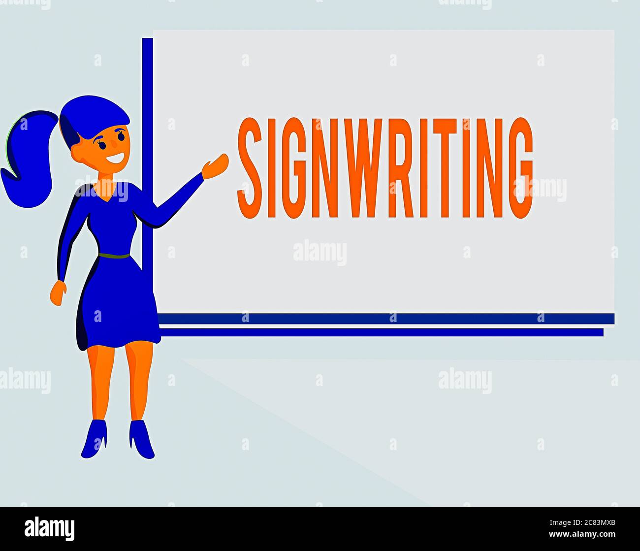 Text sign showing Signwriting. Business photo text any type of clear ...