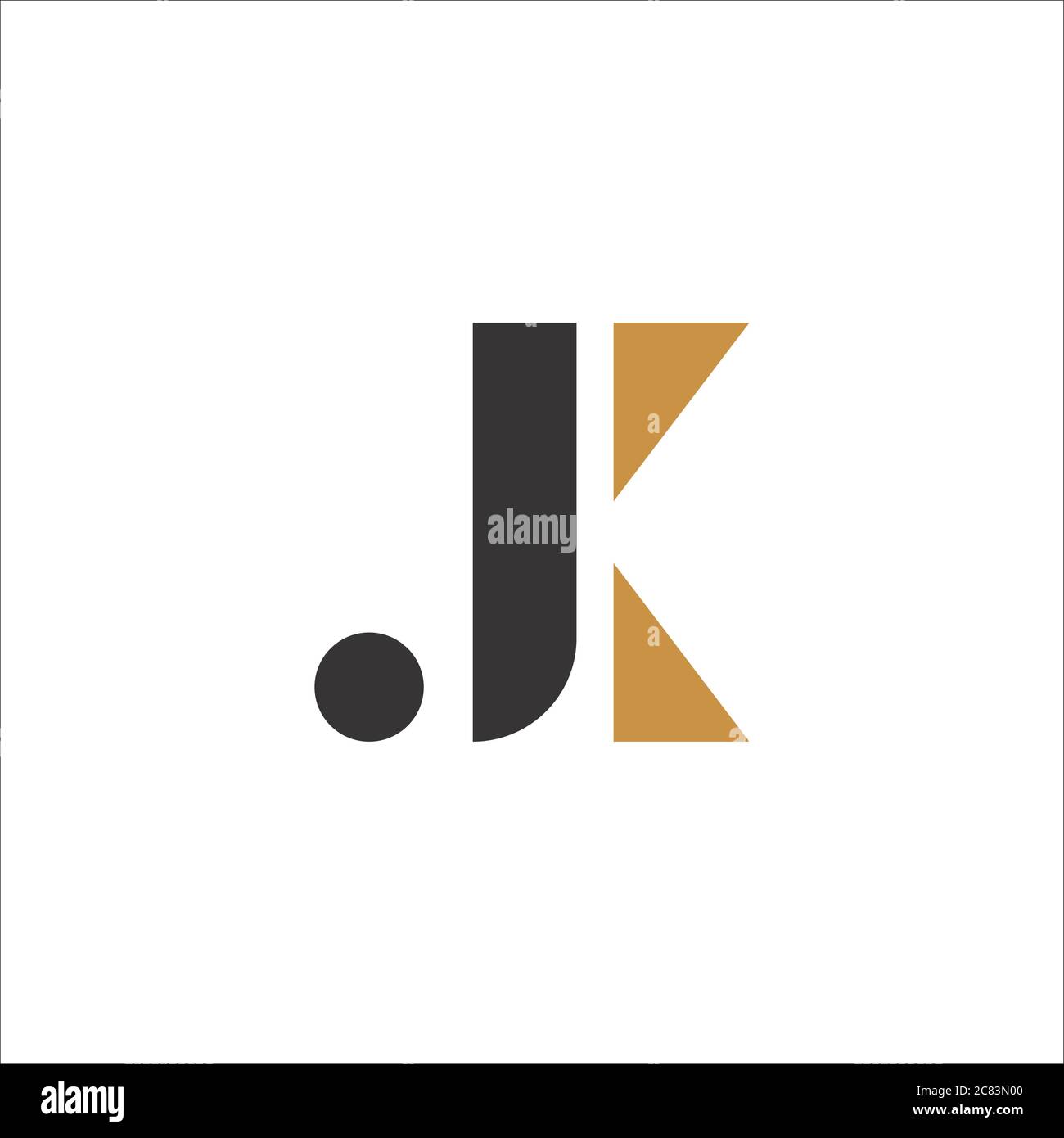 Initial letter jk logo or kj logo vector design template Stock Vector ...