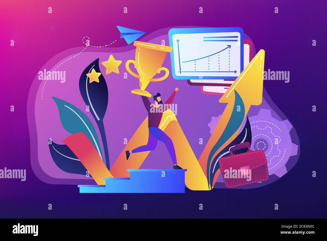 Business success concept vector illustration Stock Vector Image & Art ...