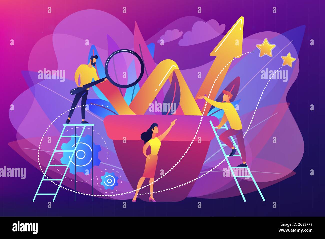 Business growth concept vector illustration Stock Vector Image & Art ...