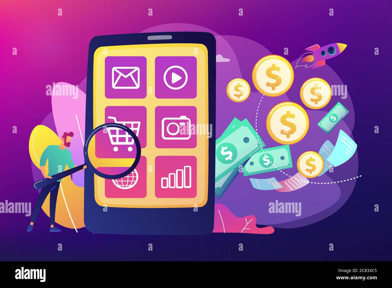 App monetization concept vector illustration Stock Vector Image & Art ...