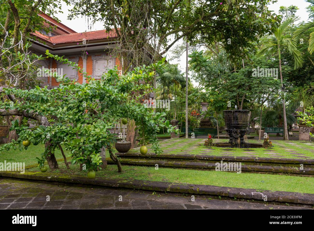 Traditional garden at Ubud Stock Photo - Alamy