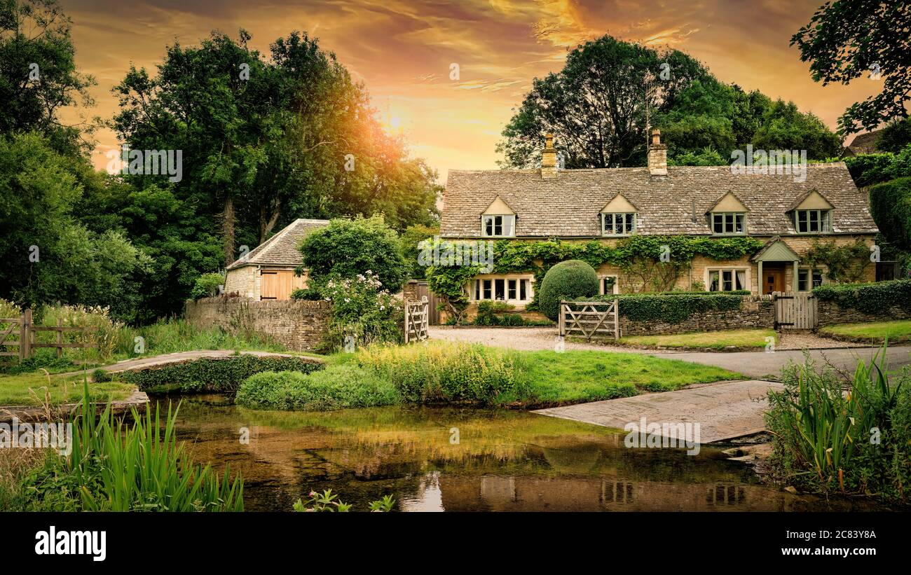 A Cotswold Country Scene Stock Photo