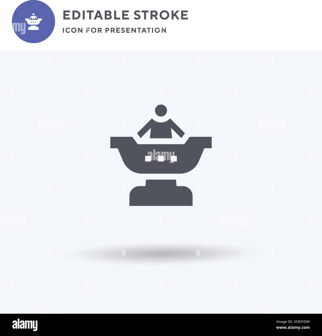 Fair Ship icon vector, filled flat sign, solid pictogram isolated on ...