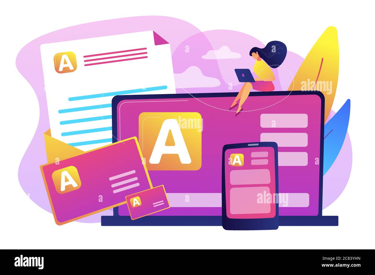 Corporate literature concept vector illustration Stock Vector Image ...