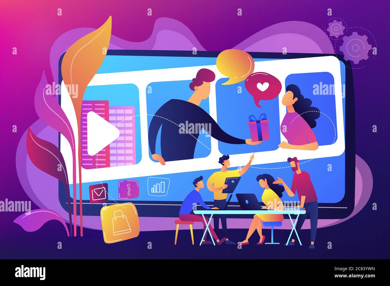 Visual storytelling concept vector illustration Stock Vector Image & Art - Alamy