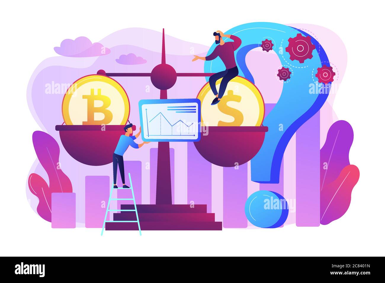 Bitcoin price prediction Stock Vector Images - Alamy