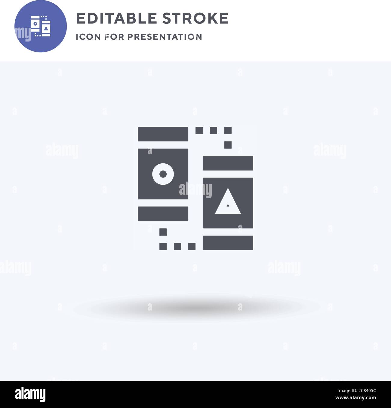 Ab Testing icon vector, filled flat sign, solid pictogram isolated on ...