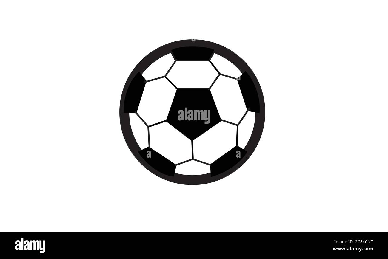 Football logo design vector icon  - soccer ball Stock Vector
