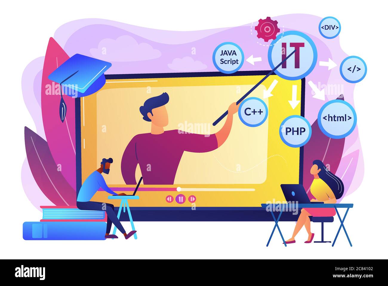 Online IT courses concept vector illustration Stock Vector Image & Art ...