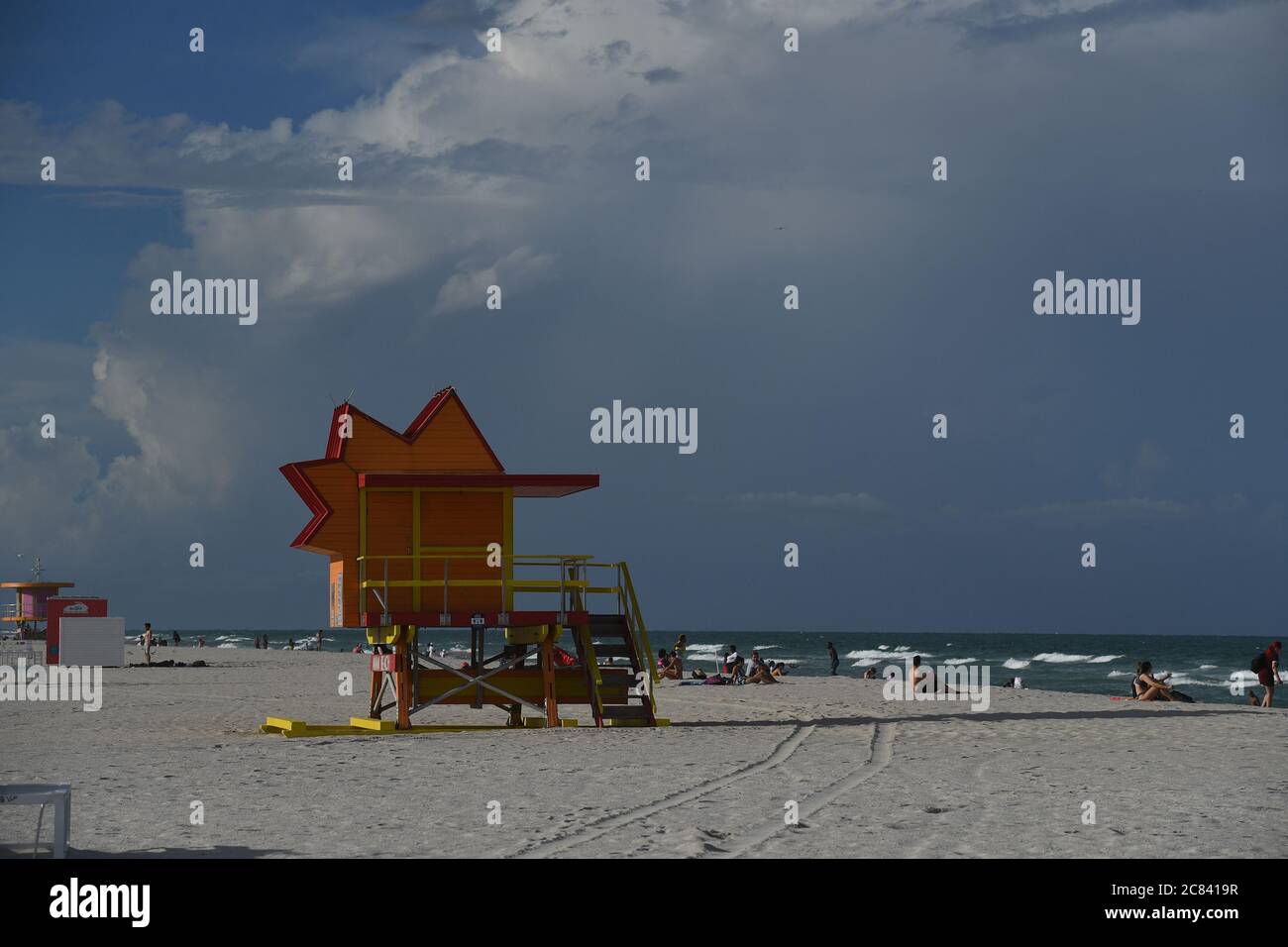 Miami Beach, FL, USA. 20th July, 2020. A general view on Miami Beach as  Miami Dade